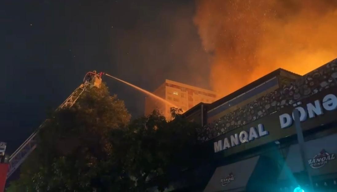 FHN "Ağ çiçəyim"dəki yanğınla bağlı məlumat yaydı - YENİLƏNİB (FOTOLAR-VİDEO)